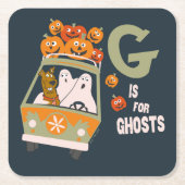スクービードゥー | Gは幽霊 スクエアペーパーコースター (正面)