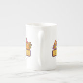 スクービードゥー | "Groovy集団"レトロ漫画グラフィック ボーンチャイナマグカップ (裏面)