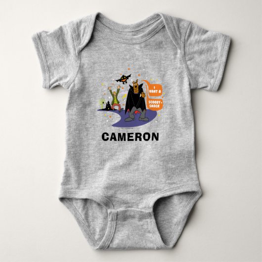 スクービードゥー | I Vant a Scooby Snack ベビーボディスーツ (正面)