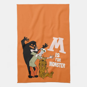 スクービードゥー   Mはモンスター キッチンタオル
