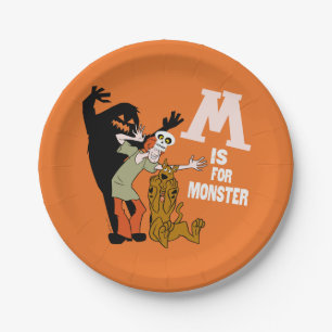 スクービードゥー Mはモンスター ペーパープレート