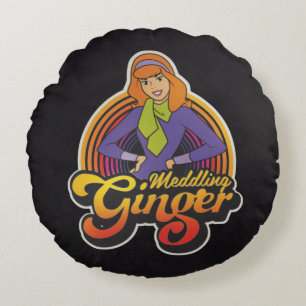 スクービードゥー "Medling Ginger"ダフネ ラウンドクッション