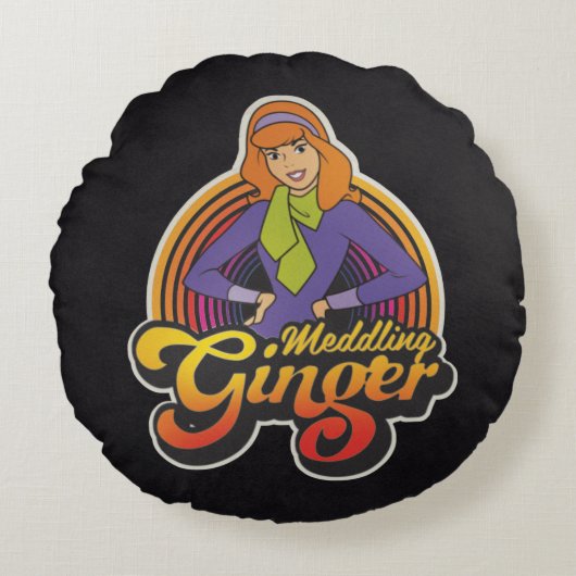 スクービードゥー | "Medling Ginger"ダフネ ラウンドクッション (正面)