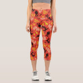 スクービードゥー | Ruh Roh 走 Scoob!パターン カプリレギンス (正面)