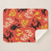 スクービードゥー | Ruh Roh 走 Scoob!パターン シェルパブランケット (正面(横))