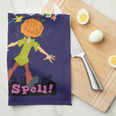 スクービードゥー | Ruh Roh!間違った呪文！ キッチンタオル (四つ折り)