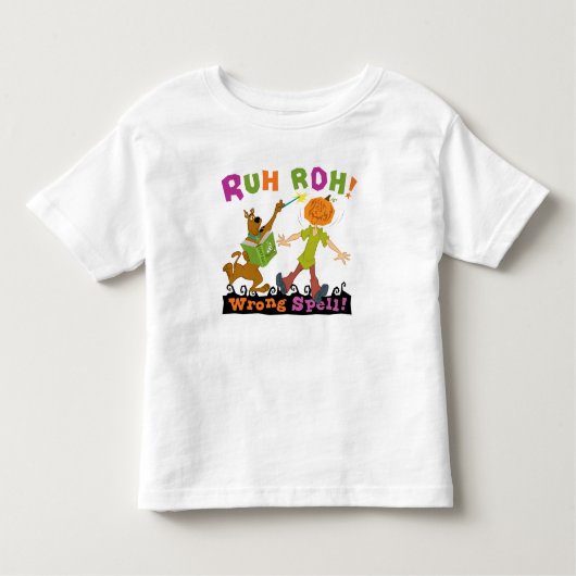 スクービードゥー | Ruh Roh!間違った呪文！ トドラーTシャツ (正面)