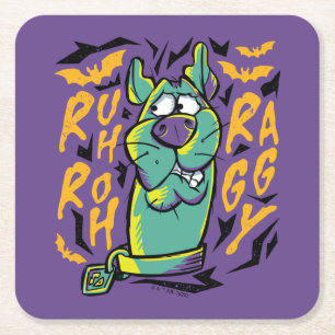 スクービードゥー Ruh Roh Raggy スクエアペーパーコースター