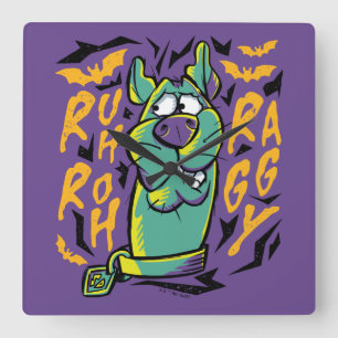 スクービードゥー   Ruh Roh Raggy スクエア壁時計