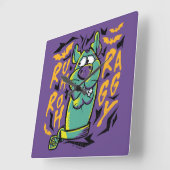 スクービードゥー | Ruh Roh Raggy スクエア壁時計 (傾斜)