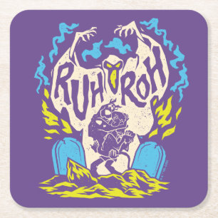 スクービードゥー Ruh Roh Scooby & Shaggy スクエアペーパーコースター