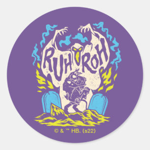 スクービードゥー   Ruh Roh Scooby & Shaggy ラウンドシール