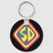 スクービードゥー「SD」アイコン キーホルダー (正面)