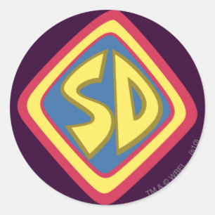 スクービードゥー「SD」アイコン ラウンドシール