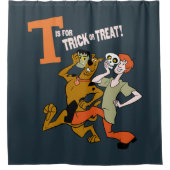 スクービードゥー | Tはトリックまたはトリート用 シャワーカーテン (正面)