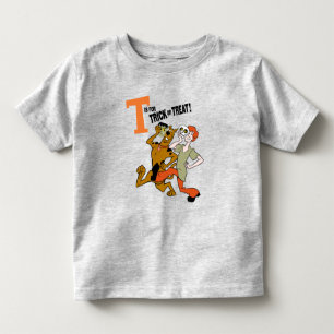 スクービードゥー   Tはトリックまたはトリート用 トドラーTシャツ
