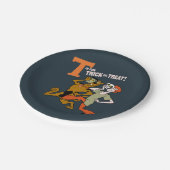 スクービードゥー | Tはトリックまたはトリート用 ペーパープレート (アングル)