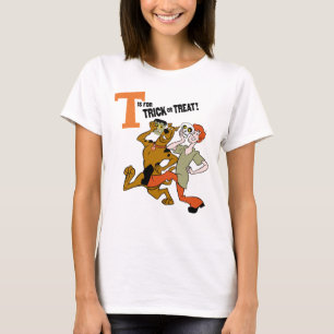 スクービードゥー Tはトリックまたはトリート用 Tシャツ