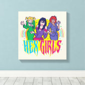 スクービードゥー | The Hex Girls キャンバスプリント (インサイチュ (ウッドフロア))