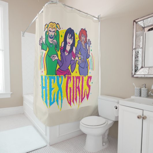 スクービードゥー | The Hex Girls シャワーカーテン (インサイチュ)