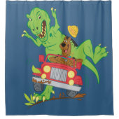 スクービードゥーTレックス攻撃 シャワーカーテン (正面)