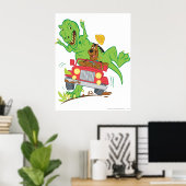 スクービードゥーTレックス攻撃 ポスター (ホームオフィス)