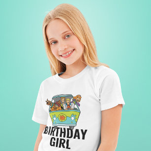 スクービードゥ ハロウィン おたんじょうび 少女 Tシャツ