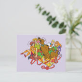 スクービードーと集団クリスマス シーズンポストカード (スタンド正面)