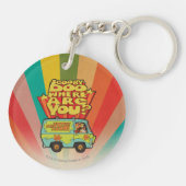 スクービードー | "どこにいるの?" レトロ漫画バン キーホルダー (裏面)