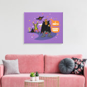 スクービードー|スクービー·スナックを食べる キャンバスプリント (インサイチュ (リビング))