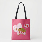 スクービードー-ハートスクービースナッ飾クス(Scooby-Doo) トートバッグ (正面)