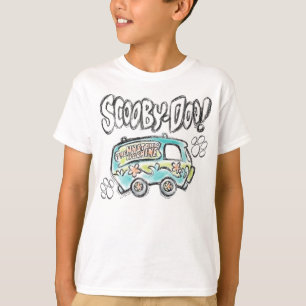 スクービードー ミステリーマシンスケッチ Tシャツ