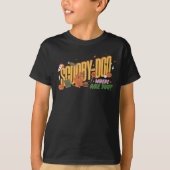 スクービー・ドゥーのハロウィンスナックロゴ Tシャツ (正面)