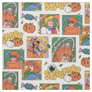 スクービー・ドゥーのハロウィンフォトパターン ファブリック