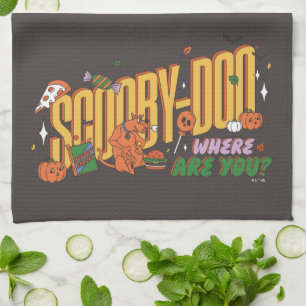 スクービー・ドゥーのハロウィン スナック ロゴ キッチンタオル