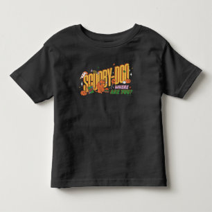 スクービー・ドゥーのハロウィン スナック ロゴ トドラーTシャツ
