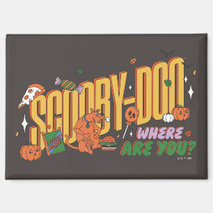 スクービー・ドゥーのハロウィン スナック ロゴ マグネット