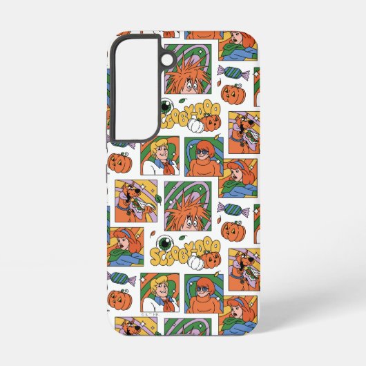 スクービー・ドゥー ハロウィーン フォト パターン SAMSUNG GALAXYケース (裏面)
