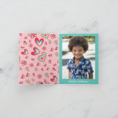 スクービー・ドゥー ハートのラッピポップを持っている ノートカード (内部)