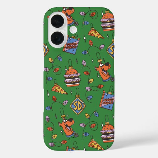 スクービー・ドゥー ホリデー スナック ライト パターン Case-Mate iPhoneケース (裏面)