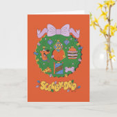 スクービー・ドゥー ホリデー スナック 輪っか グラフィック カード (黄色い花)