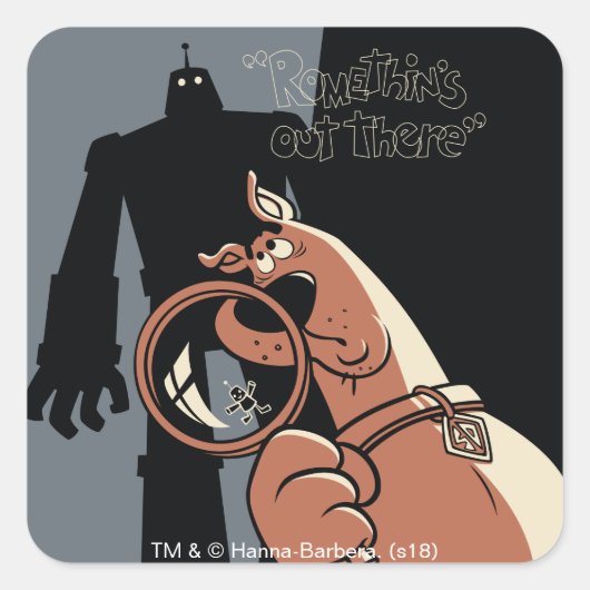 スクービー・ドゥー「ロメチンの外」 スクエアシール (正面)