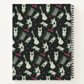 スクービー・ドゥ パンクギターとアンプ柄 ノートブック (裏面)