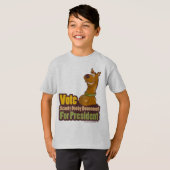 スクービー・ドーを大統領に投票 Tシャツ (正面フル)