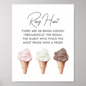 スクープされてるブライダルシャワーリングや輪狩りゲーム ポスター (正面)