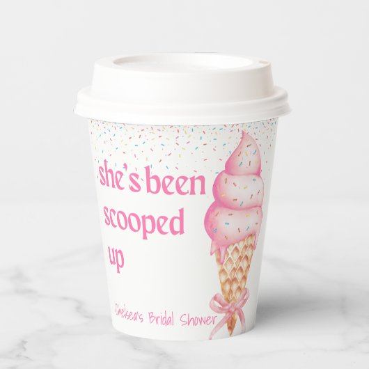 スクープされてるブライダルシャワー紙杯 紙コップ (正面)