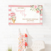 スクープされてストライプブライダルシャワー 横断幕 (インサイチュ)