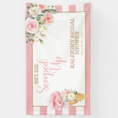 スクープされてストライプブライダルシャワー 横断幕 (縦)