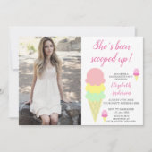 スクープしたアイスクリームバチェロレッテ 招待状 (正面)