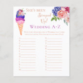 スクープしたアイスクリームフローラブライダルシャワーゲーム (正面)